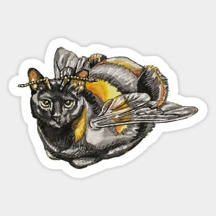 Bumblebee Cat Sticker